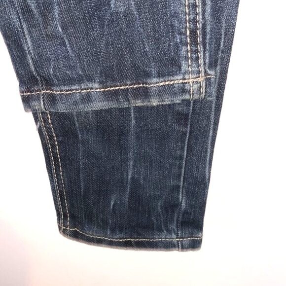 L.A. Idol Womens Distressed Skinny Jeans Size 1 With Rhinestone & Stud Accents - Picture 8 of 14